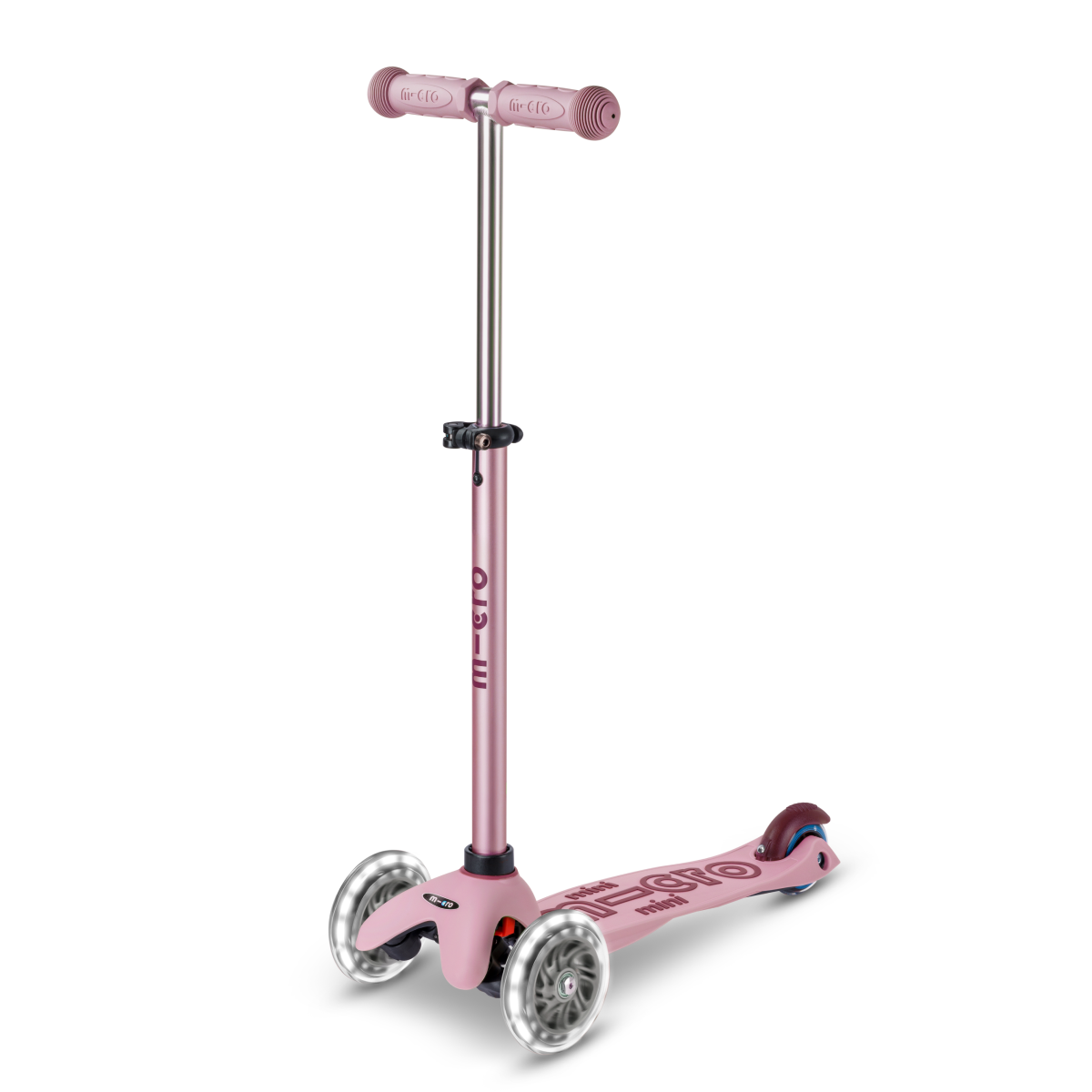 Mini Deluxe Rock & Go LED Scooter - Dusty Rose - Image 4