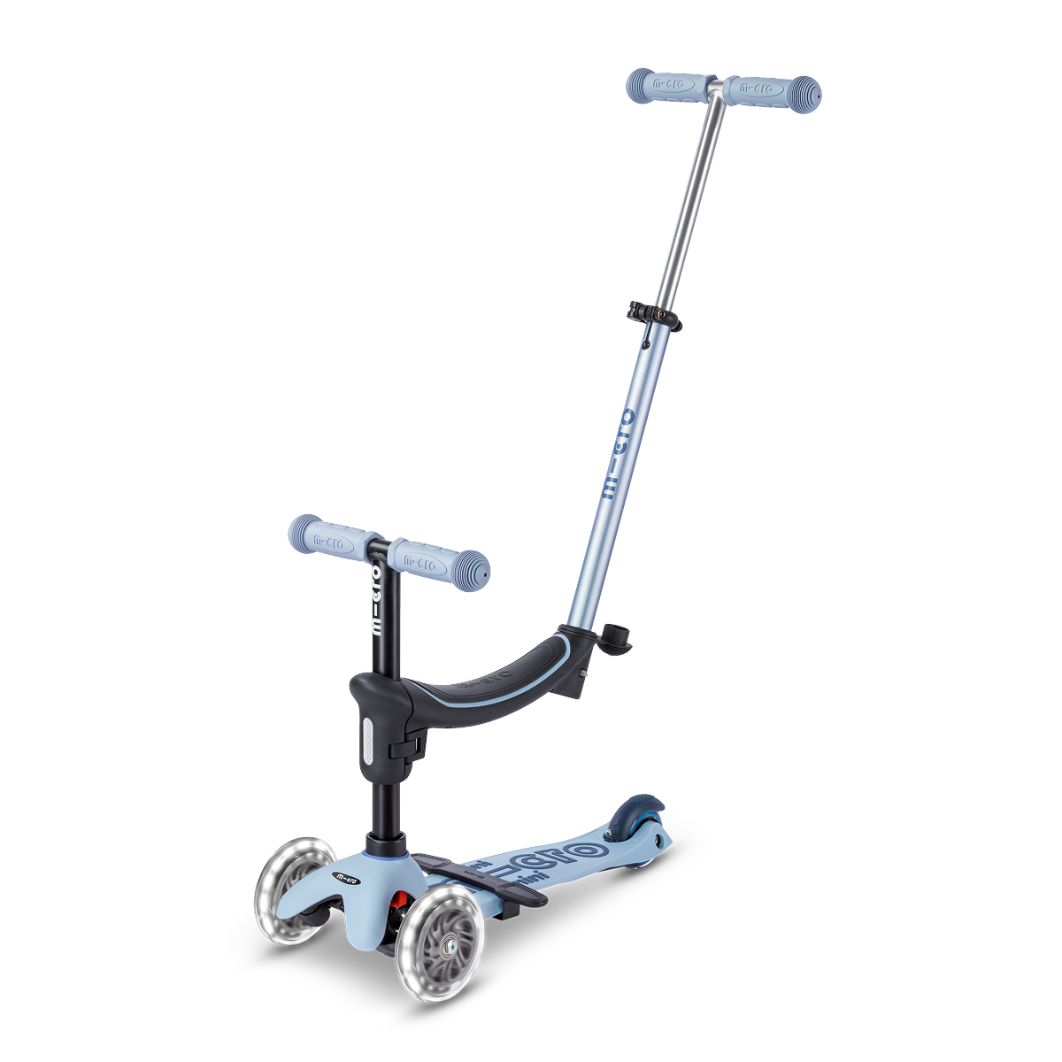 Mini Deluxe Rock & Go LED Scooter - Ocean Slate