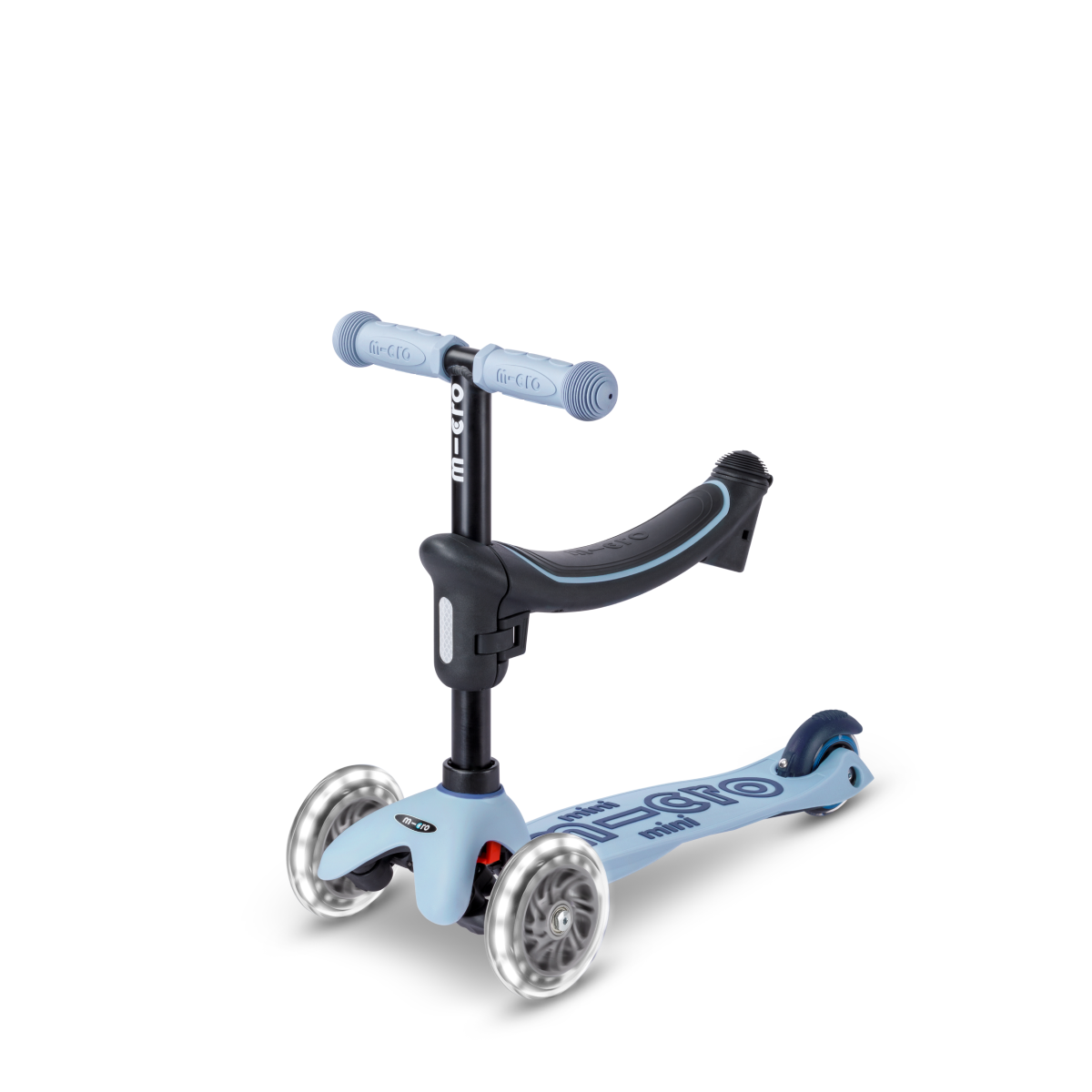 Mini Deluxe Rock & Go LED Scooter - Ocean Slate - Image 6