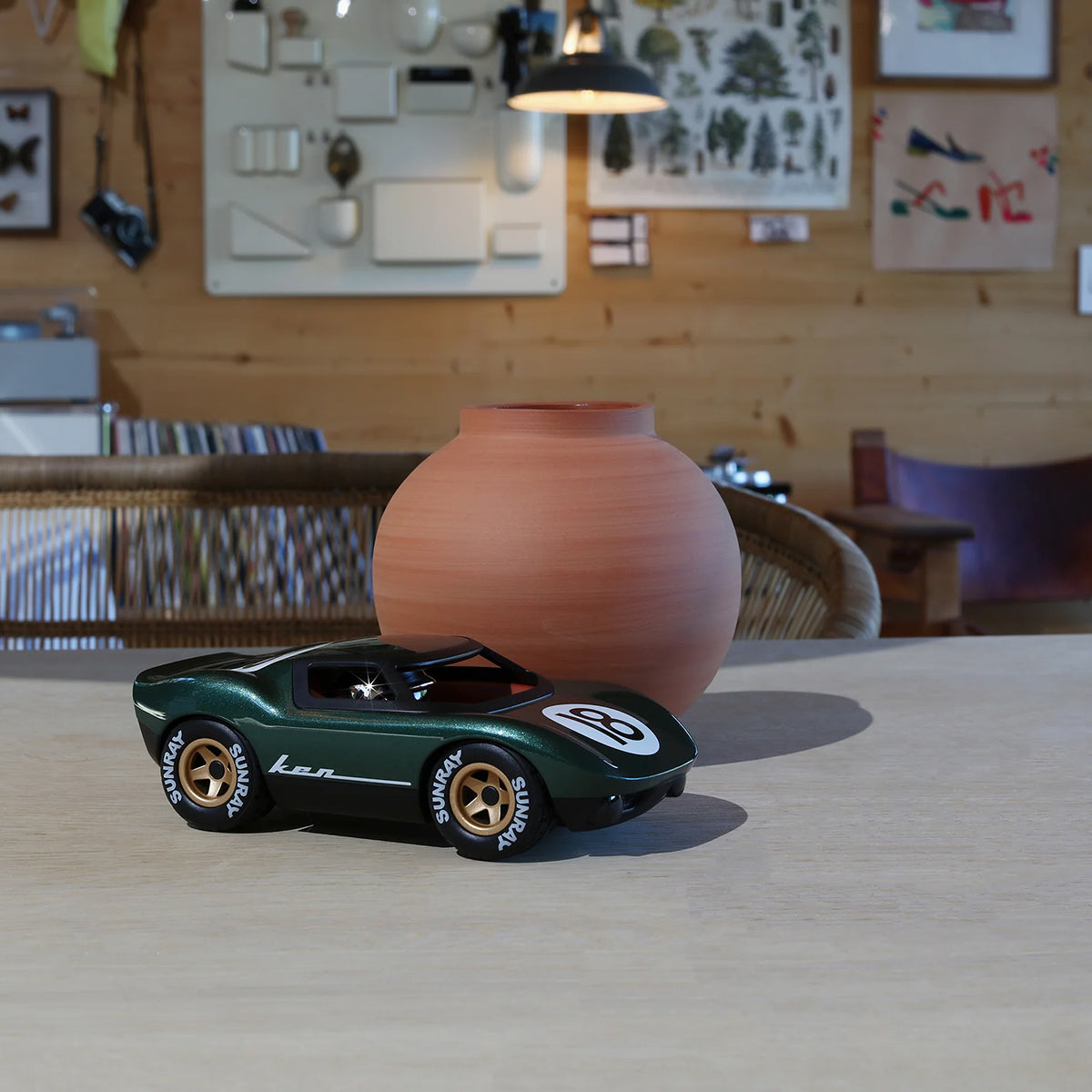 Mini Ken Rogers Toy Car - Metallic Green - Image 3