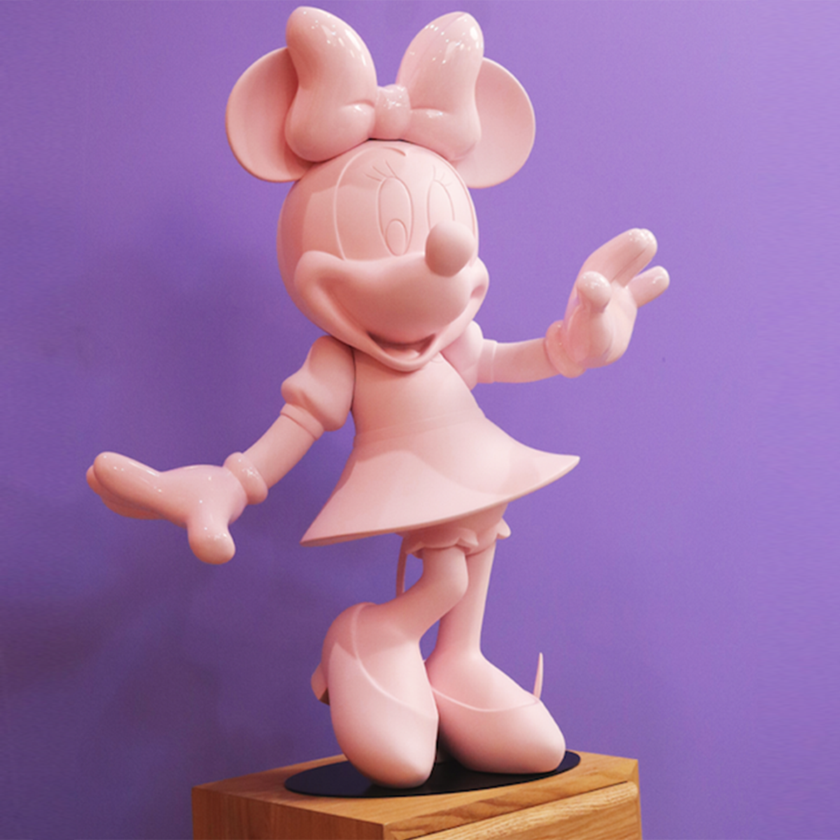 Alternative view of Minnie Mouse Figure Pastel Pink - 24.4"