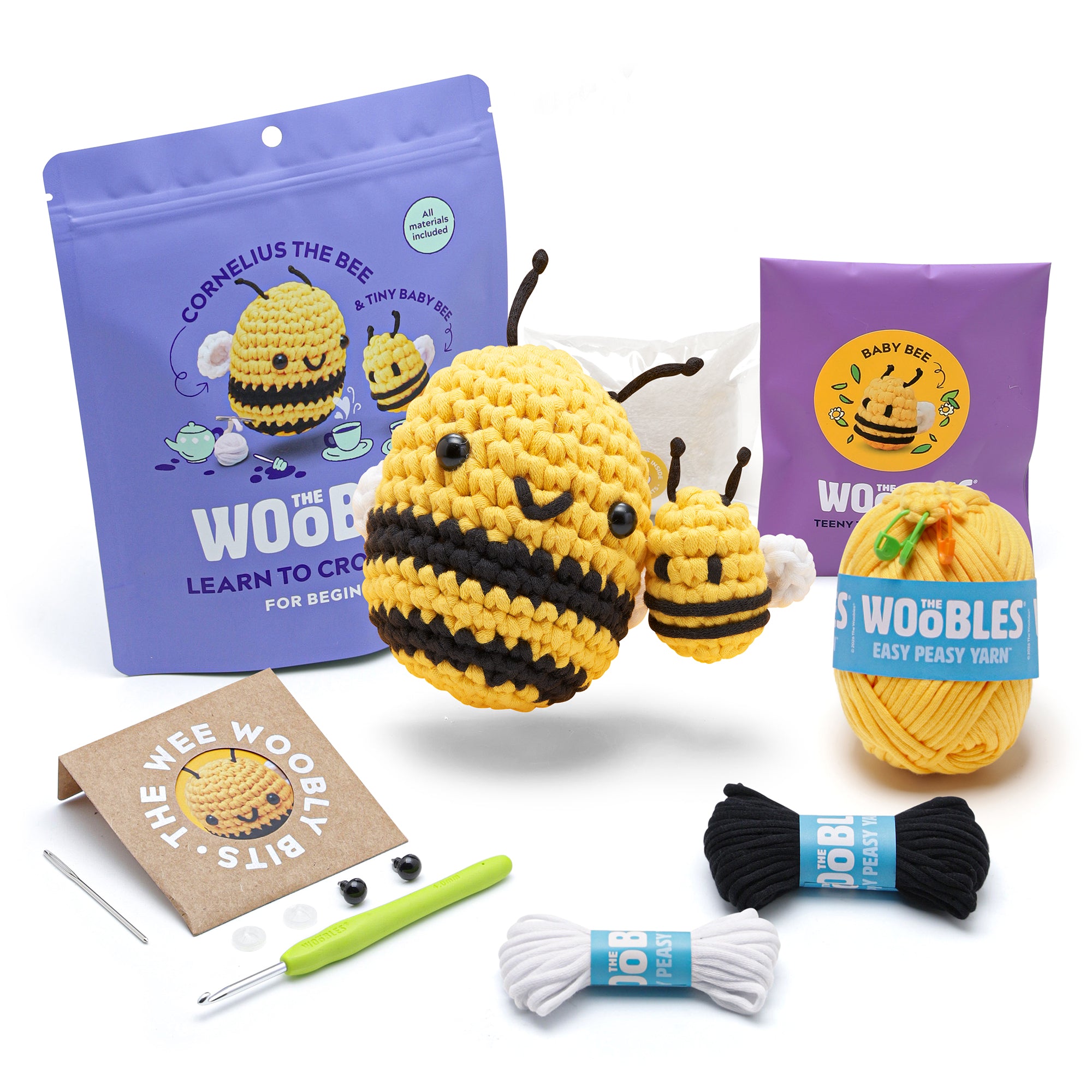 Mommy & Me Cornelius the Bee Learn to Crochet Kit