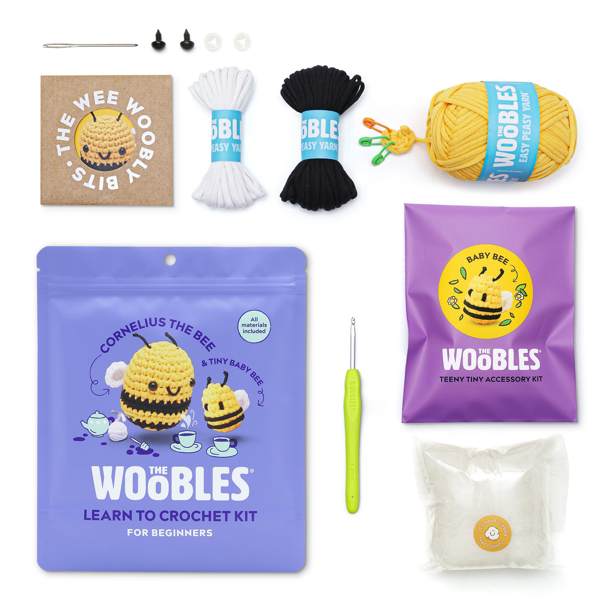 Mommy & Me Cornelius the Bee Learn to Crochet Kit - Image 3