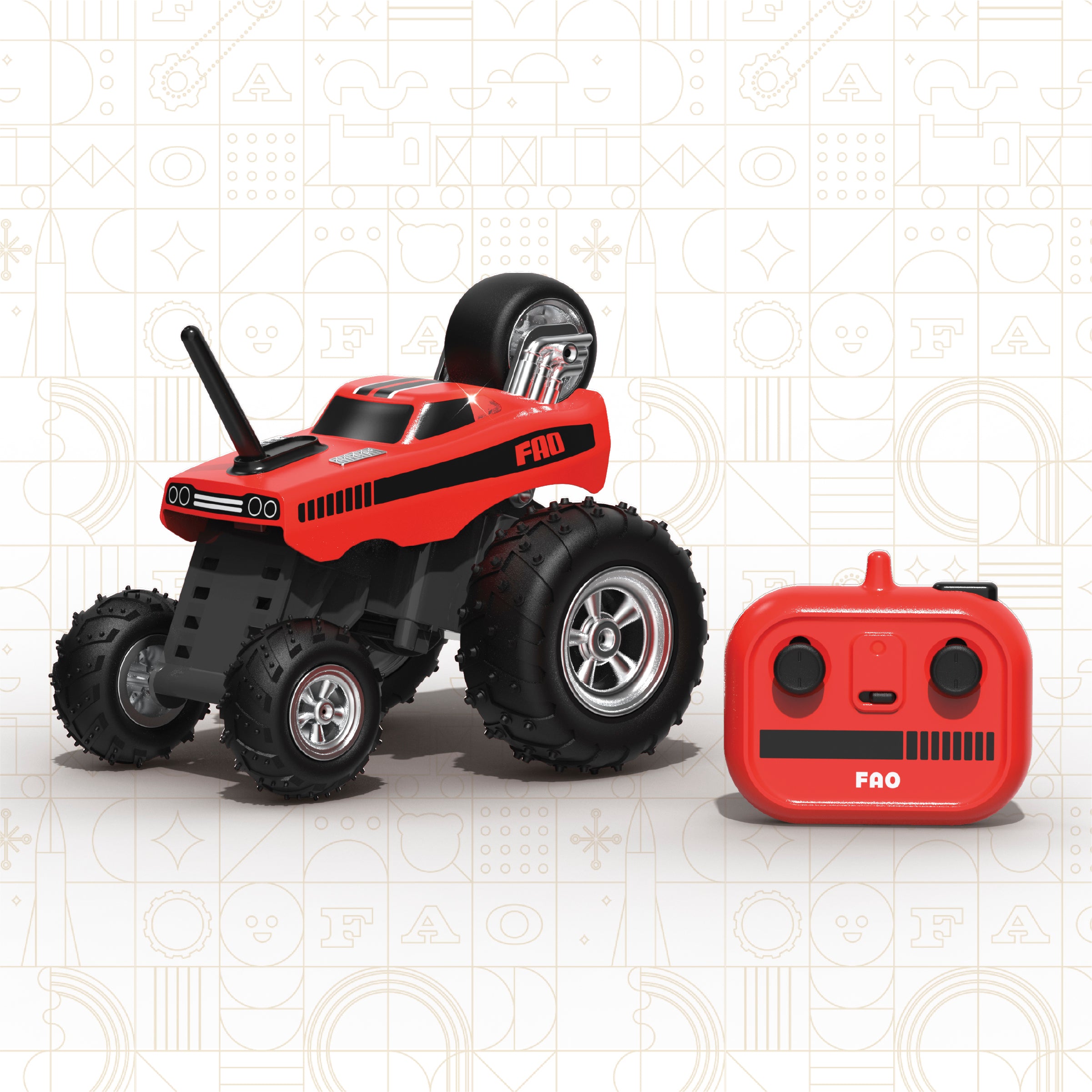Alternative view of Monster Dragster Remote Control Stunt Car