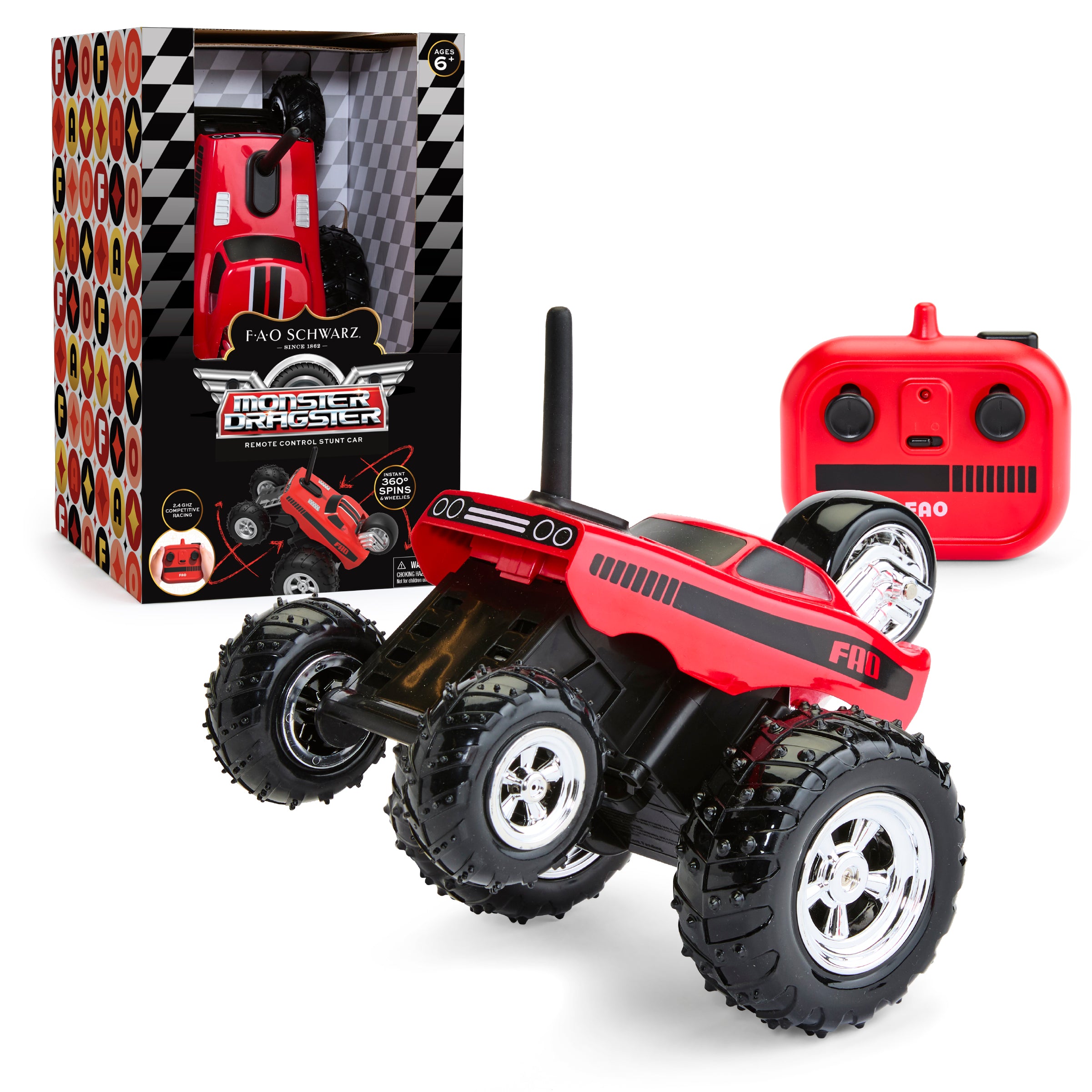 Monster Dragster Remote Control Stunt Car - Image 6