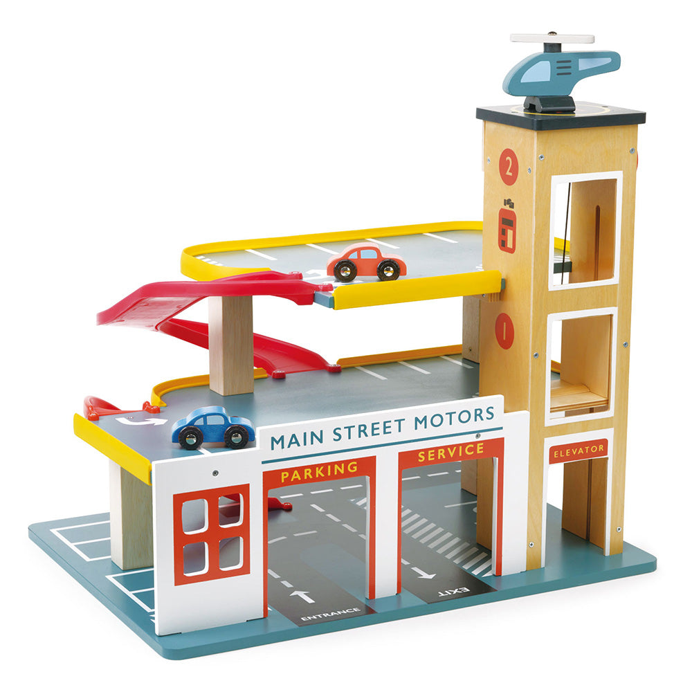 Multi-Level Garage Playset with Lift