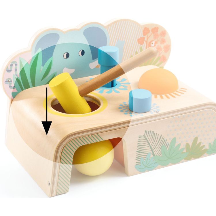 Multi Tap Hammer Wooden Toy - Image 3