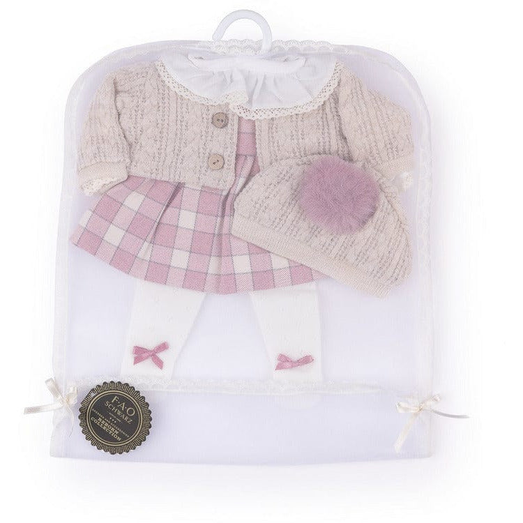 My FAO Doll Deluxe Dress - Pink Plaid - Image 3