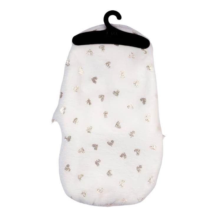 Alternative view of My FAO Doll Swaddle - White With Gold Hearts