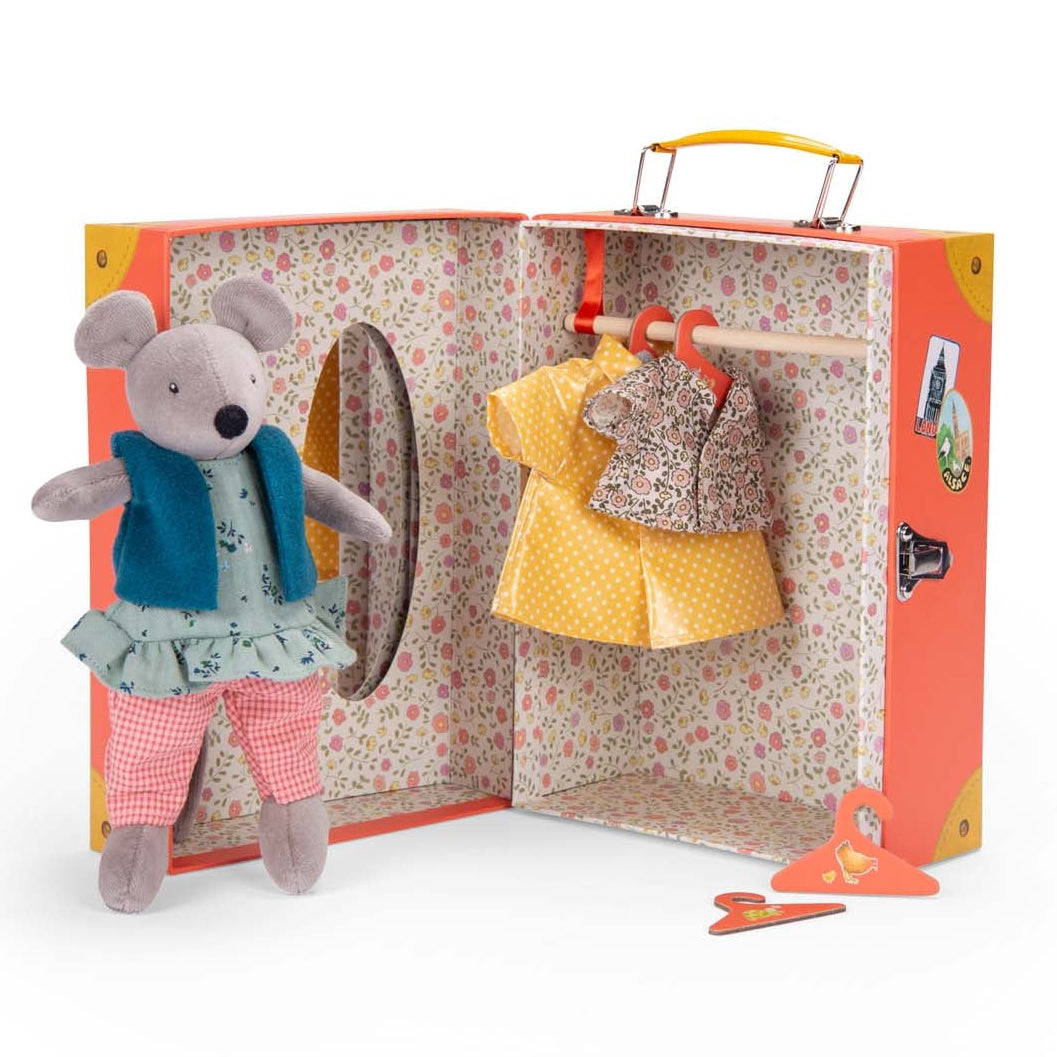Nini Doll with Little Wardrobe Suitcase - The Big Family