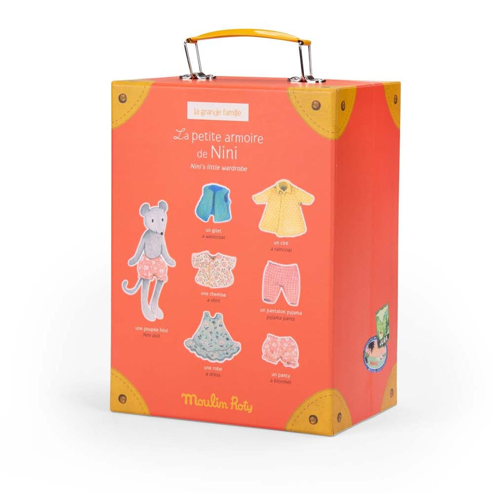 Nini Doll with Little Wardrobe Suitcase - The Big Family - Image 5