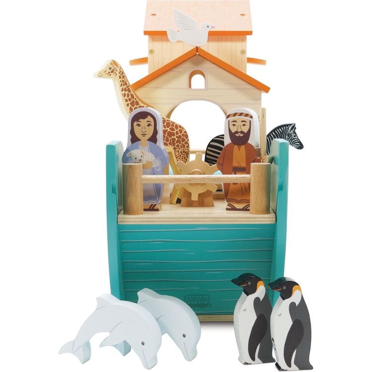 Noah's Great Wooden Ark & Animals - 23 Pieces - Image 3