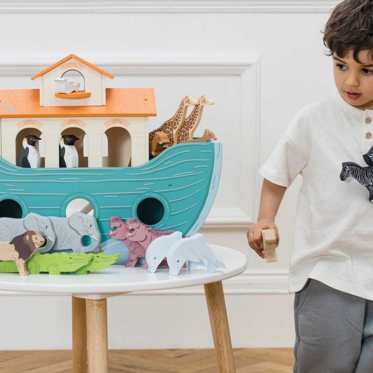 Noah's Great Wooden Ark & Animals - 23 Pieces - Image 5