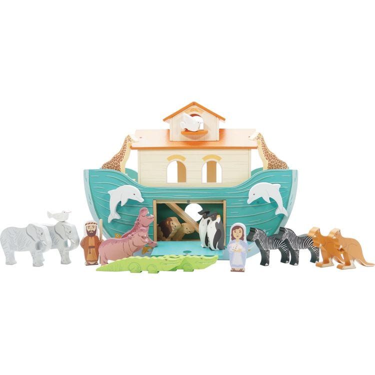 Noah's Great Wooden Ark & Animals - 23 Pieces