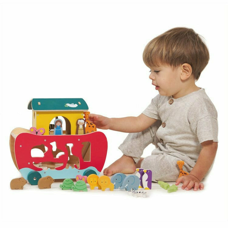 Noah's Shape Sorter Ark Wooden Toy - Image 3