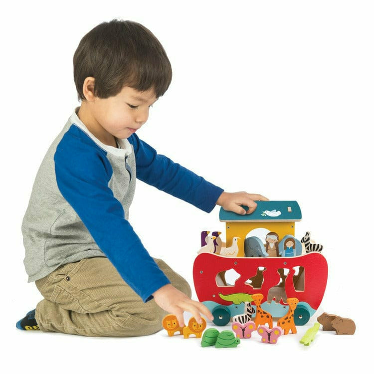 Noah's Shape Sorter Ark Wooden Toy - Image 2