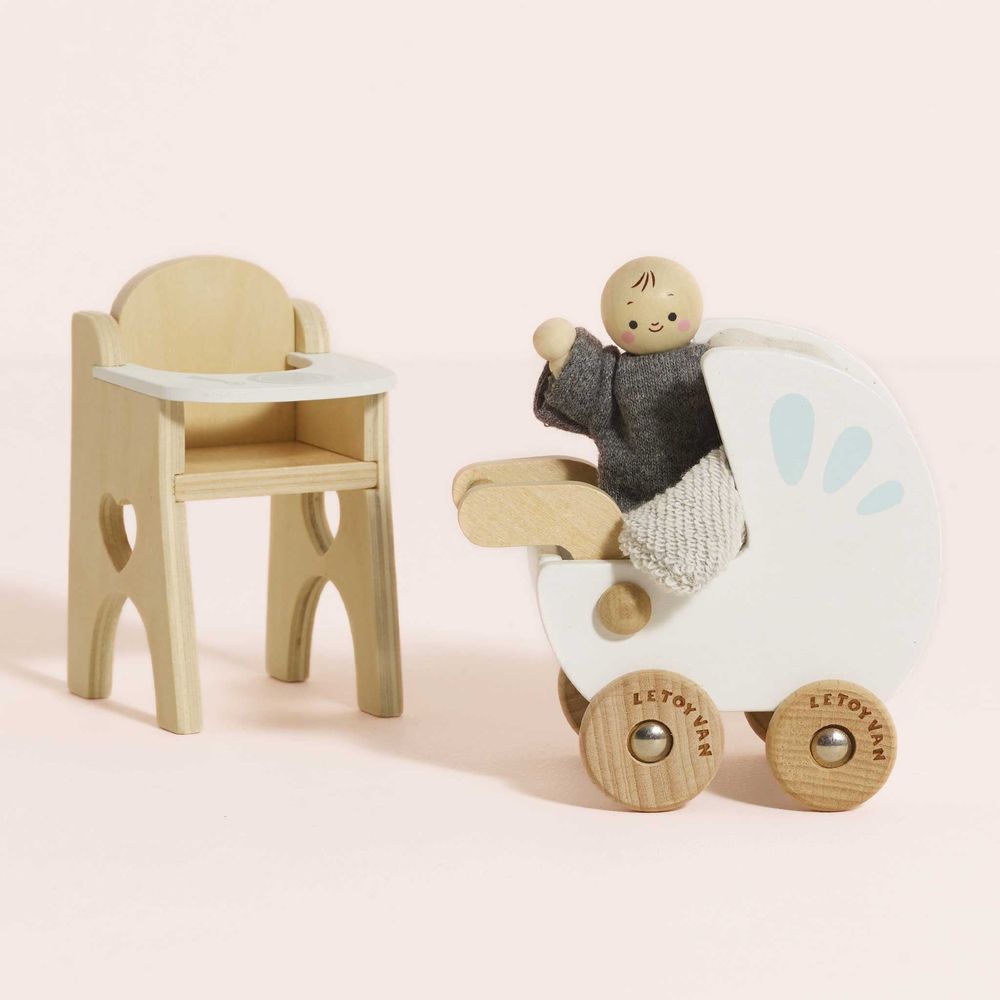 Alternative view of Nursery Dollhouse Furniture Set