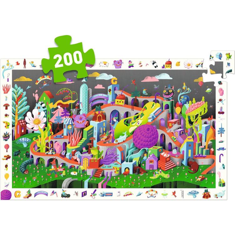 Observation 200 Piece Puzzle - Crazy Town - Image 2