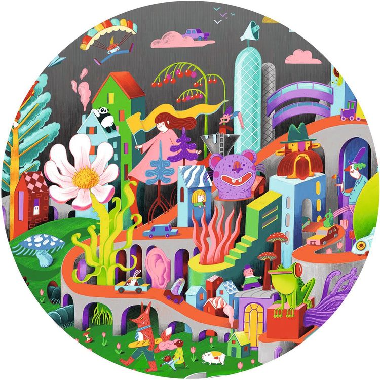 Observation 200 Piece Puzzle - Crazy Town - Image 4