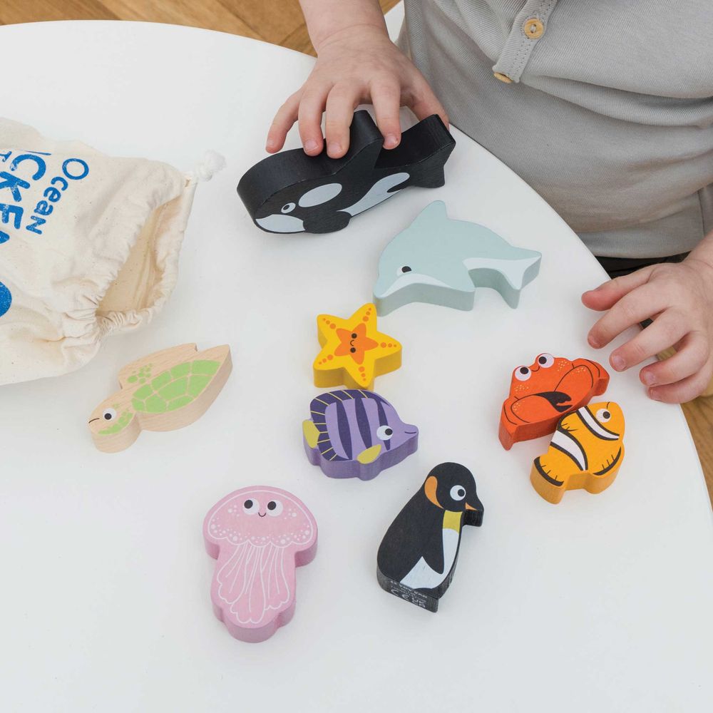 Ocean Life Stacking Animals & Bag - Image 2