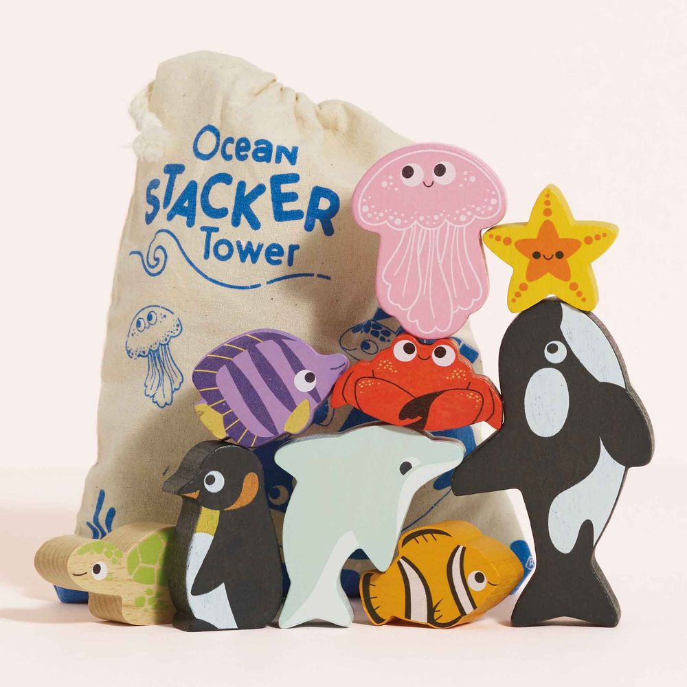 Ocean Life Stacking Animals & Bag - Image 7