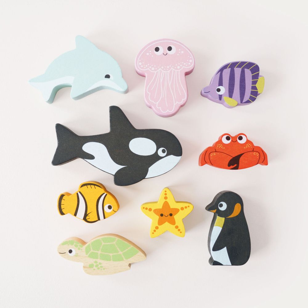 Ocean Life Stacking Animals & Bag - Image 9