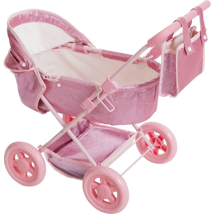 Olivia's Little World Baby Doll Bassinet Pram with Cover - Image 3