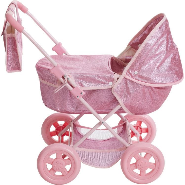 Olivia's Little World Baby Doll Bassinet Pram with Cover - Image 4