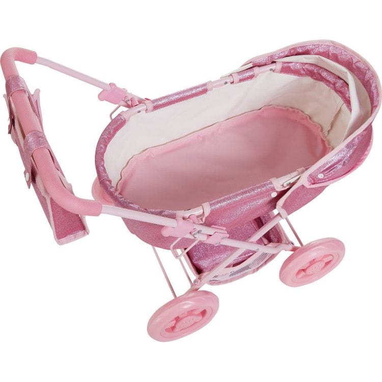 Olivia's Little World Baby Doll Bassinet Pram with Cover - Image 7
