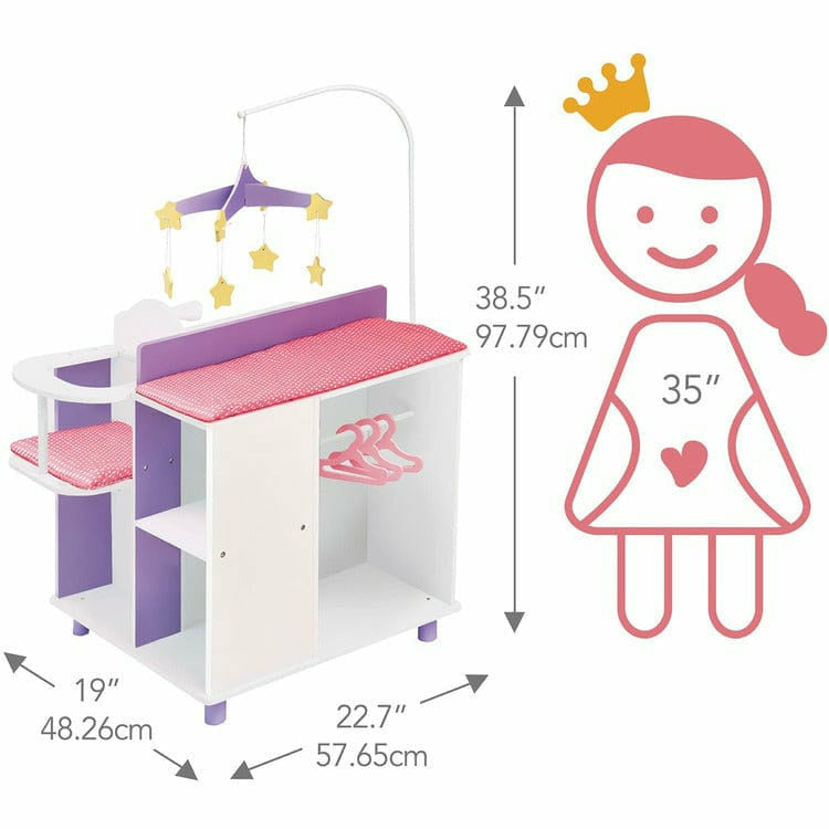 Olivia's Little World - Little Princess Baby Doll Changing Station with Storage - Image 5