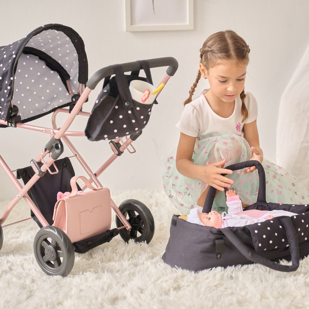 Olivia's Little World Pin Up Doll Classic Stroller with Removable Bassinet - Image 3