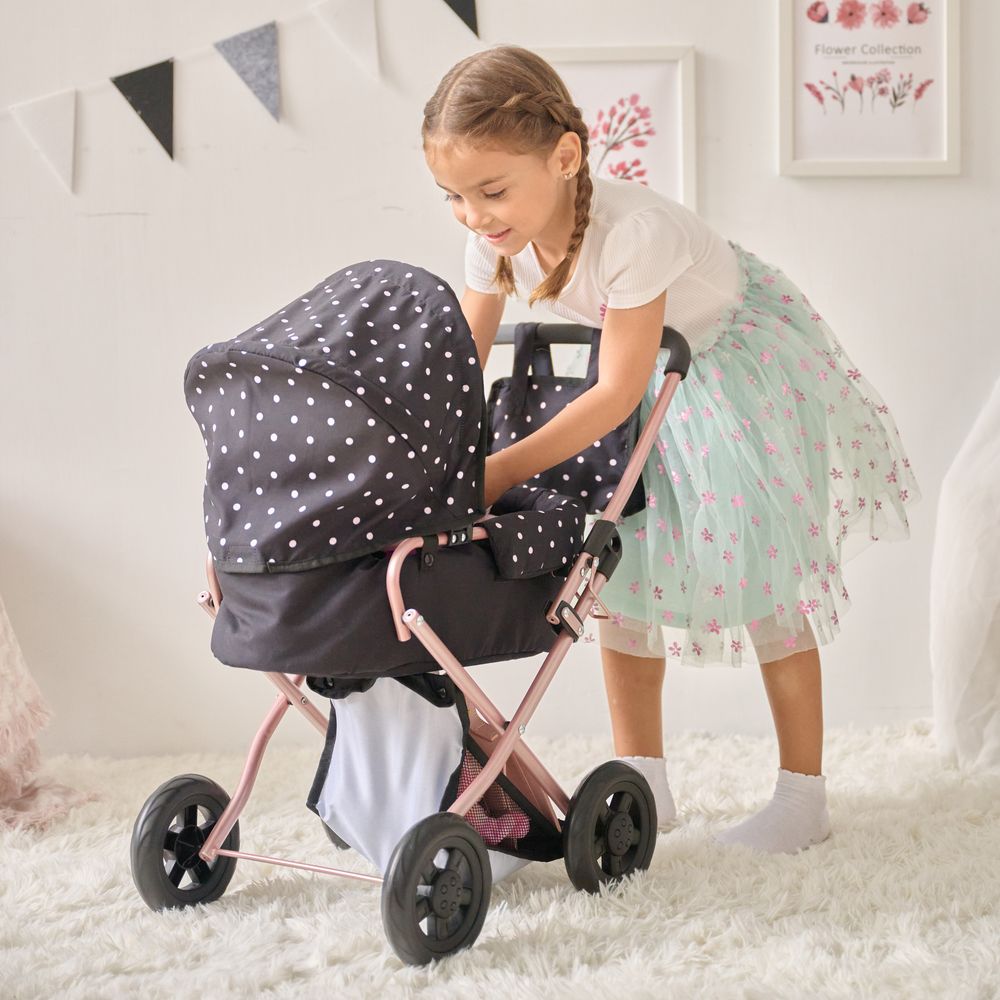 Olivia's Little World Pin Up Doll Classic Stroller with Removable Bassinet - Image 4
