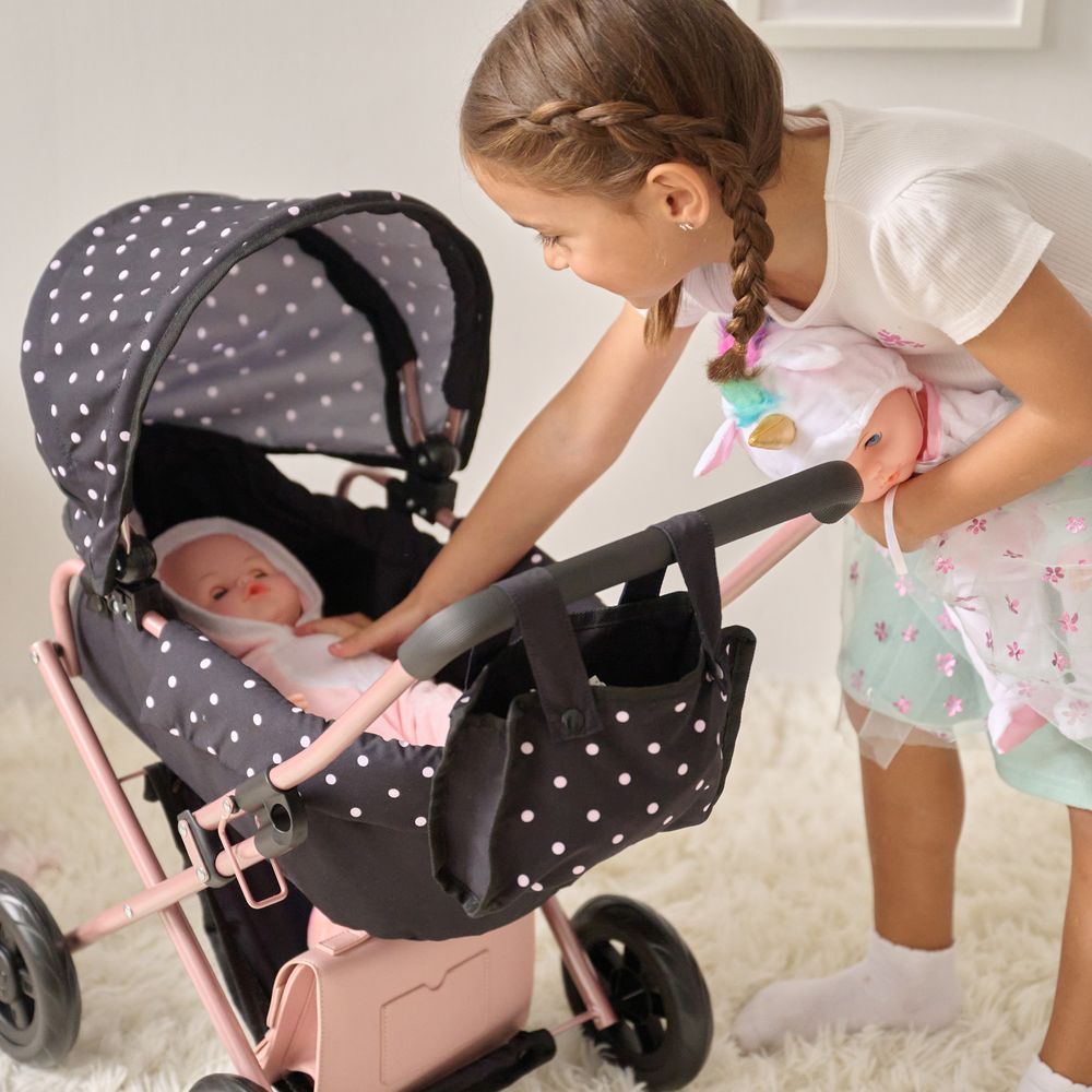 Olivia's Little World Pin Up Doll Classic Stroller with Removable Bassinet - Image 5