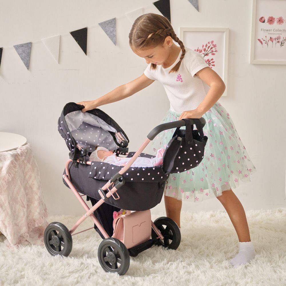 Olivia's Little World Pin Up Doll Classic Stroller with Removable Bassinet - Image 6