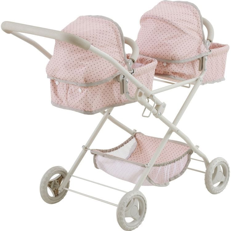 Alternative view of Olivia's Little World Polka Dot Princess Baby Doll Twin Bassinet Stroller