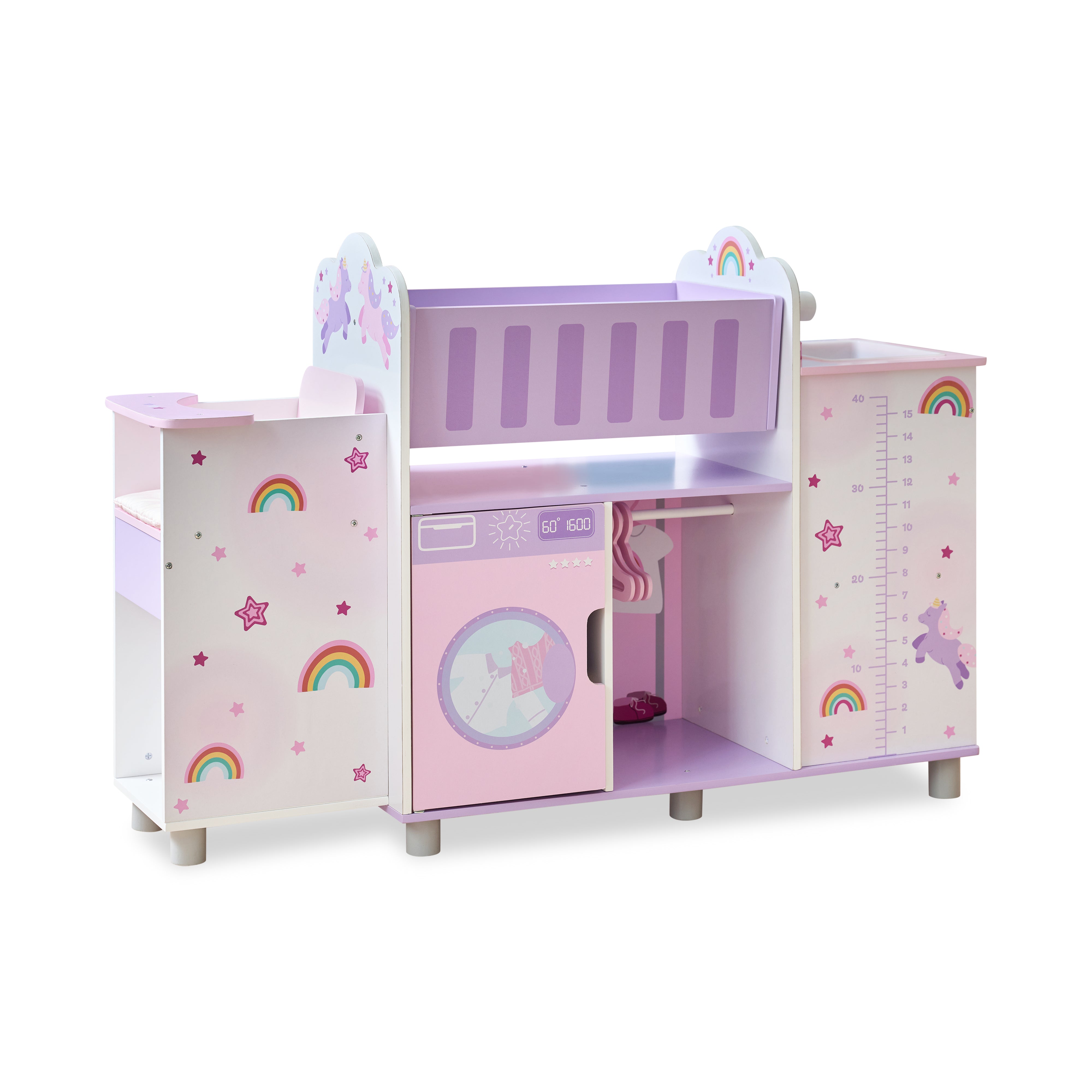 Olivia's Little World Wood Doll Nursery with Cradle, Sink & Closet - Image 7