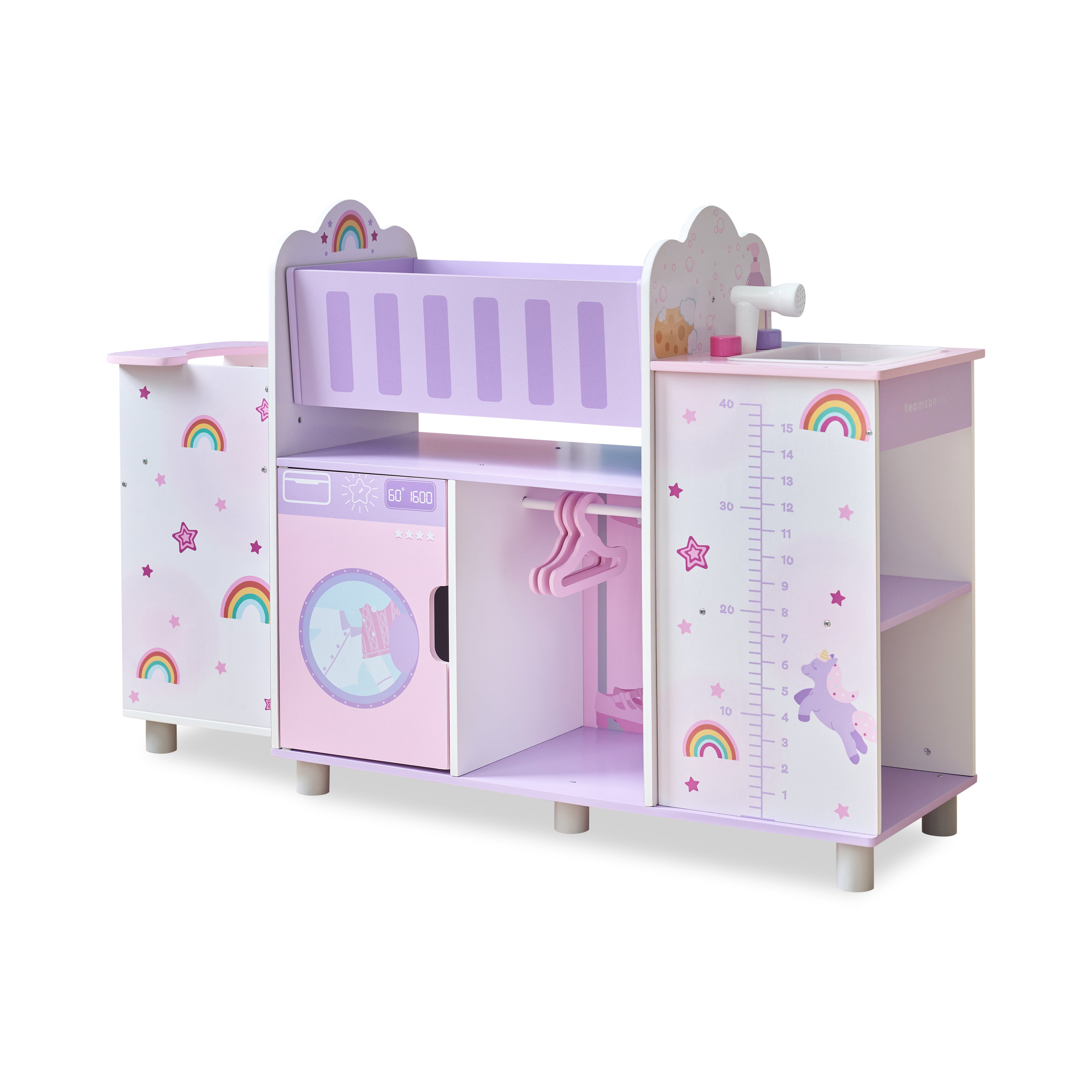 Olivia's Little World Wood Doll Nursery with Cradle, Sink & Closet - Image 8