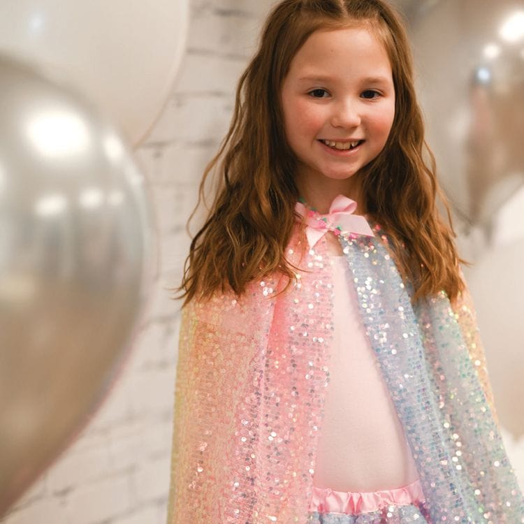 Alternative view of Ombre Sequin Cape - Size 4-6 Years