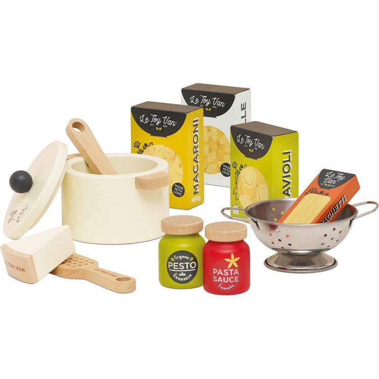Organic Wooden Pasta Set - 12 Pieces