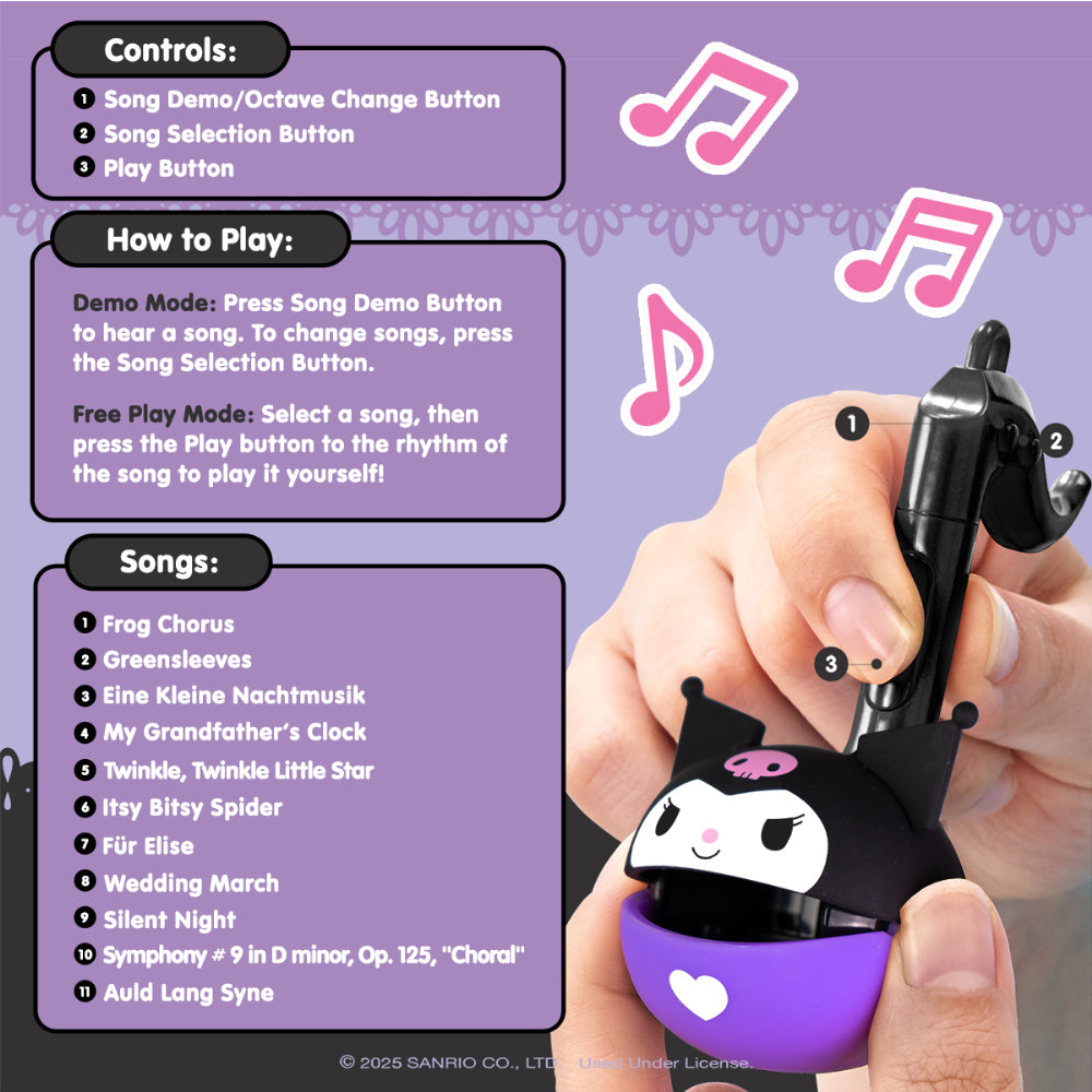 Otamatone Melody Sanrio - Kuromi - Image 4