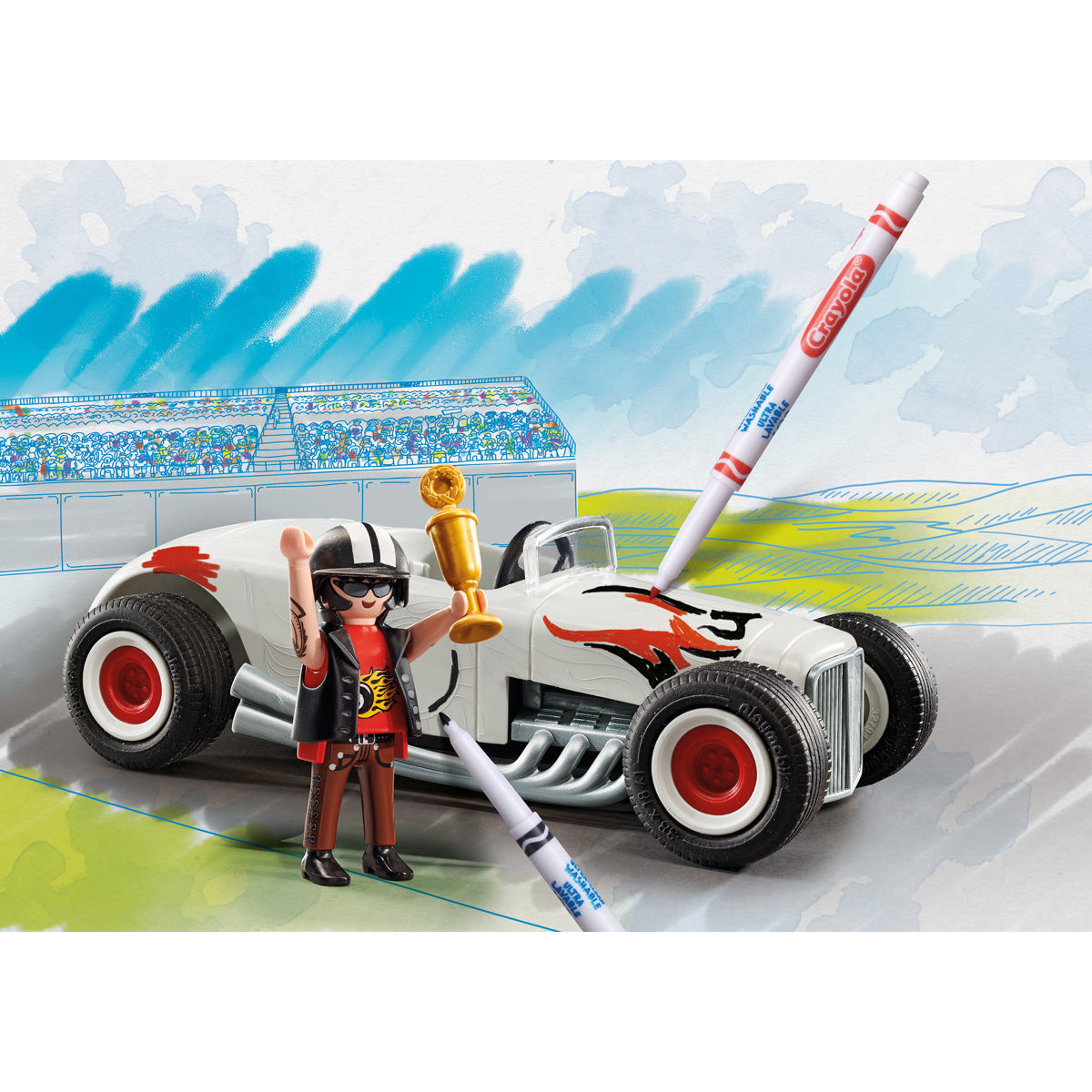 PLAYMOBIL Color: Hot Rod Playset - Image 4