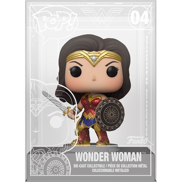 POP Heroes: Wonder Woman Figure with Shield - Diecast
