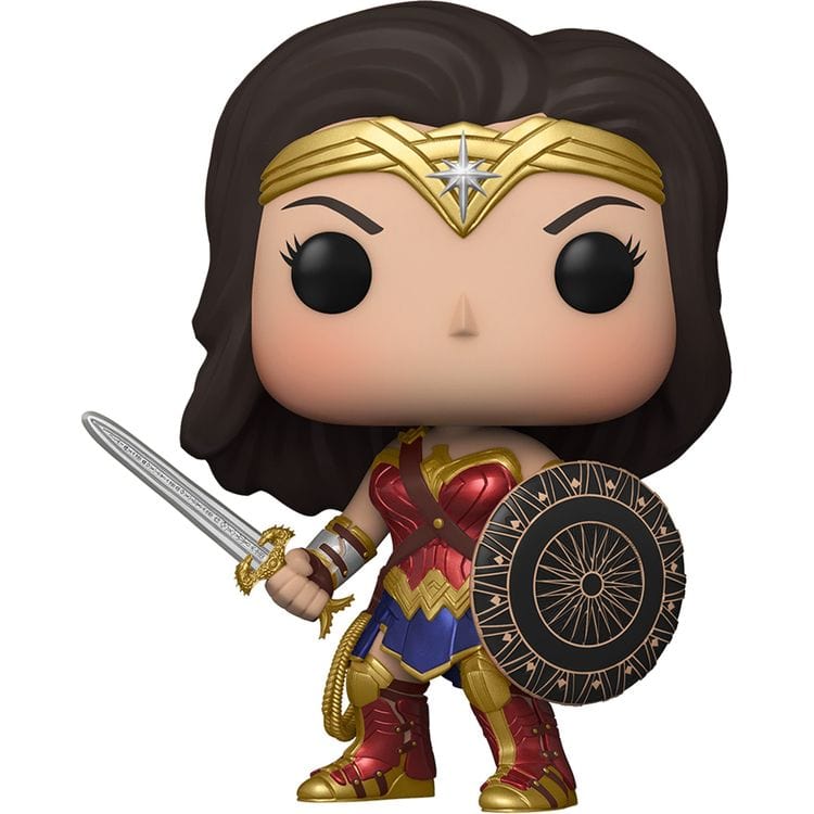 Alternative view of POP Heroes: Wonder Woman Figure with Shield - Diecast