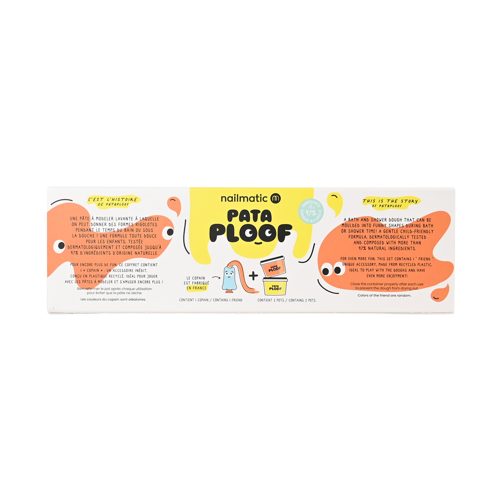 Pataploof Ploofy - Bath Dough Set of 2 in Yellow + Orange - Image 4