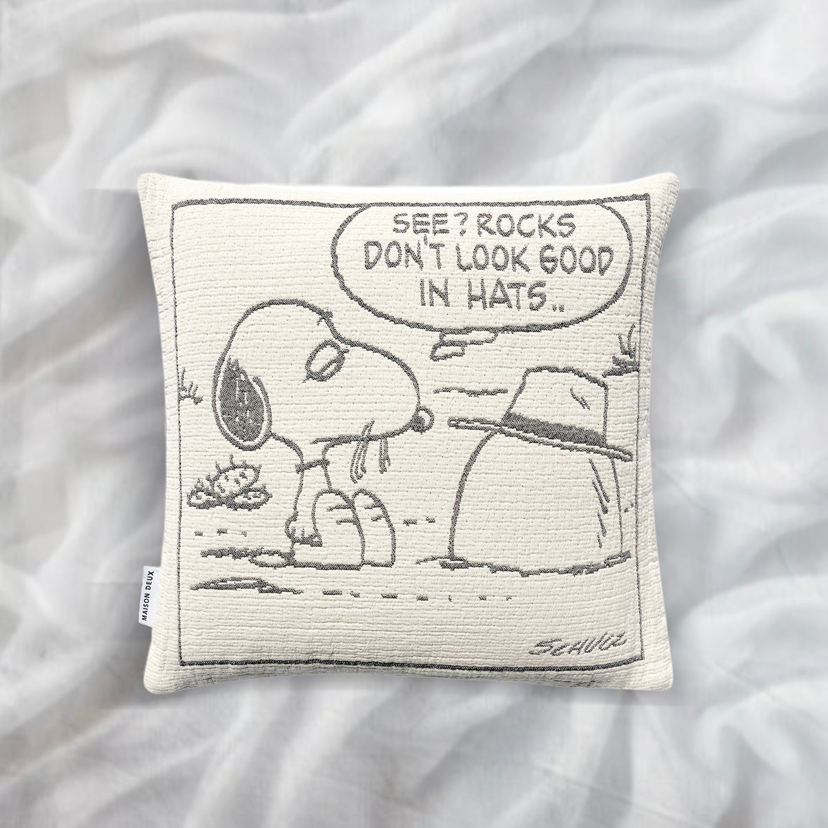 Alternative view of Peanuts Cushion Cover - Rock