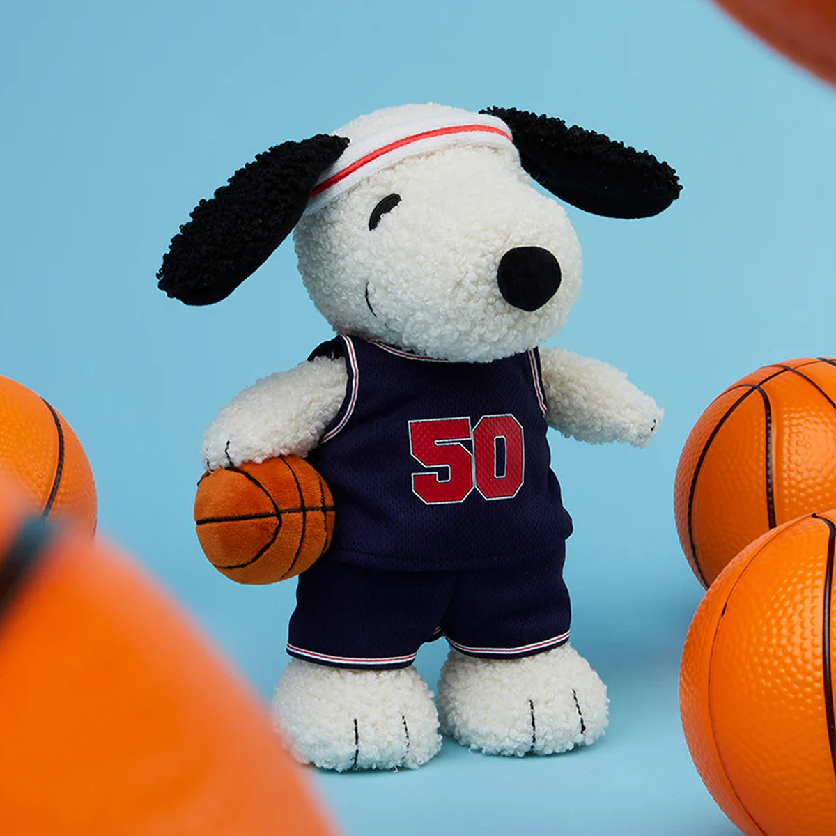 Alternative view of Peanuts Snoopy Basketball Plush - 9"