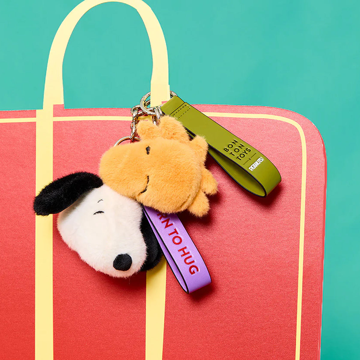 Alternative view of Peanuts Snoopy Fuzzy Eco Bag Charm - 3"