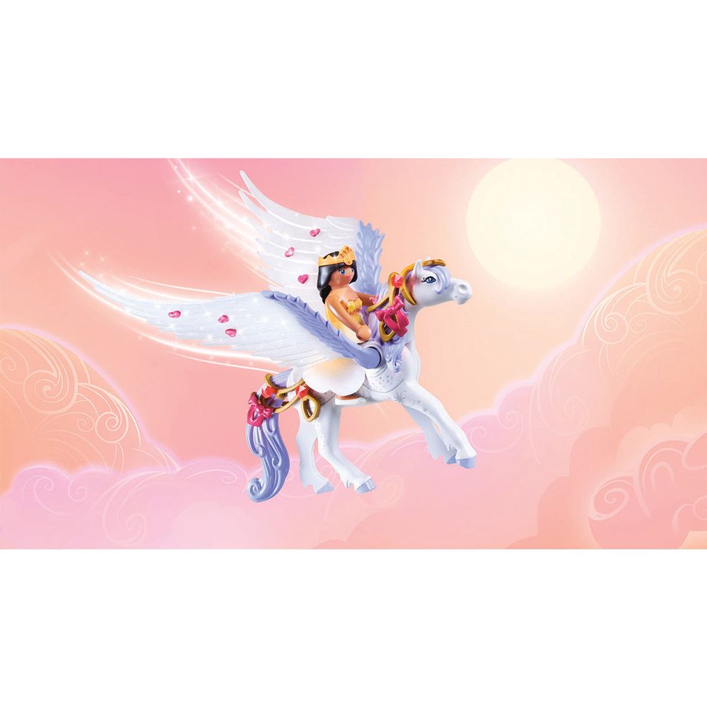 Pegasus with Rainbow in the Clouds Playset - Image 5