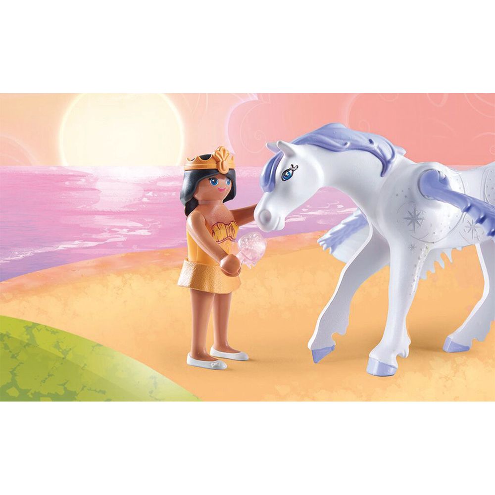Pegasus with Rainbow in the Clouds Playset - Image 6