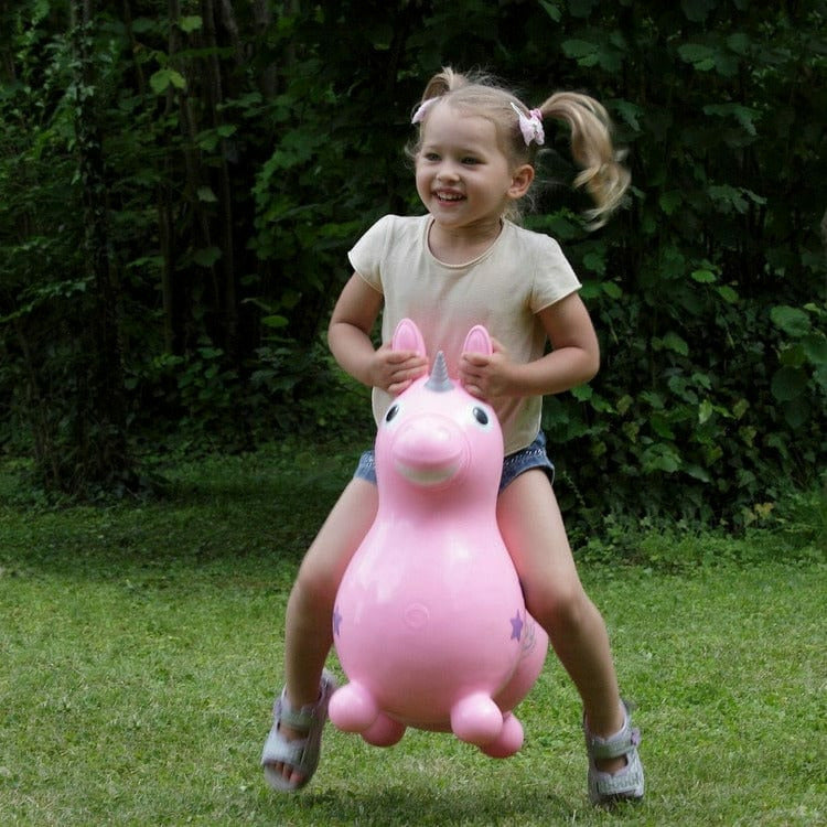 Pink Rody Magical Unicorn Inflatable Bouncer Ride-on - Image 2